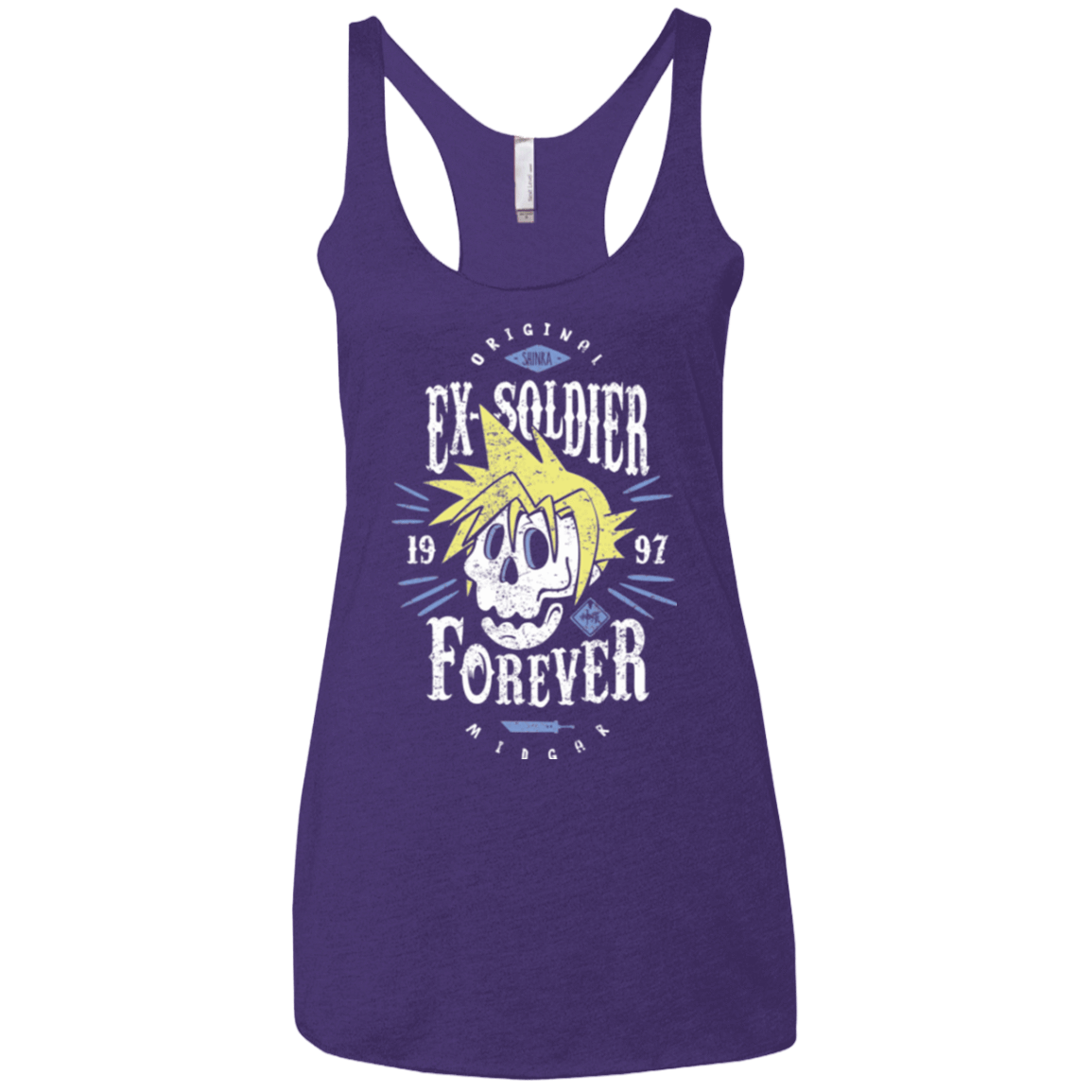 T-Shirts Purple / X-Small Ex-Soldier Forever Women's Triblend Racerback Tank