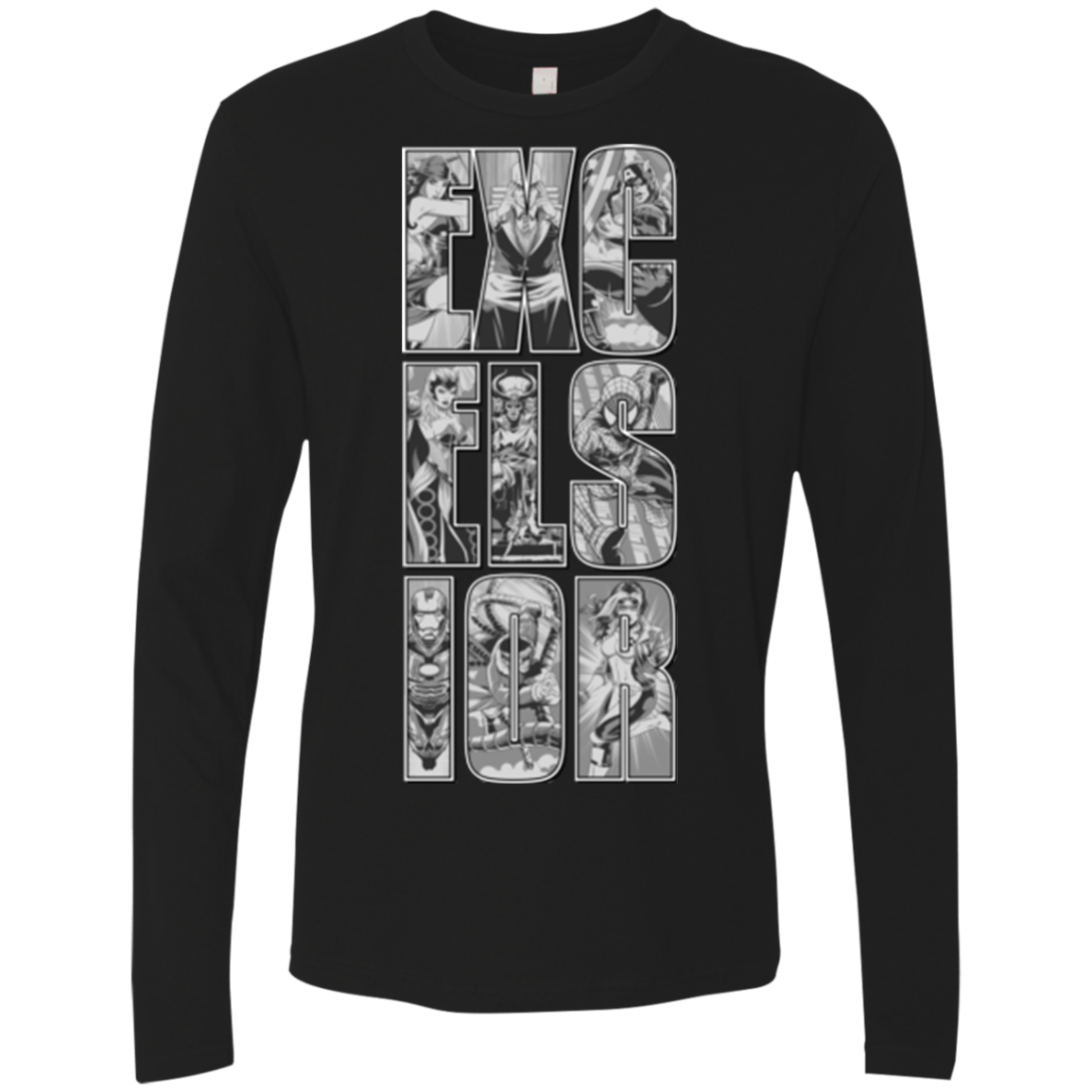 T-Shirts Black / Small Excelsior Men's Premium Long Sleeve