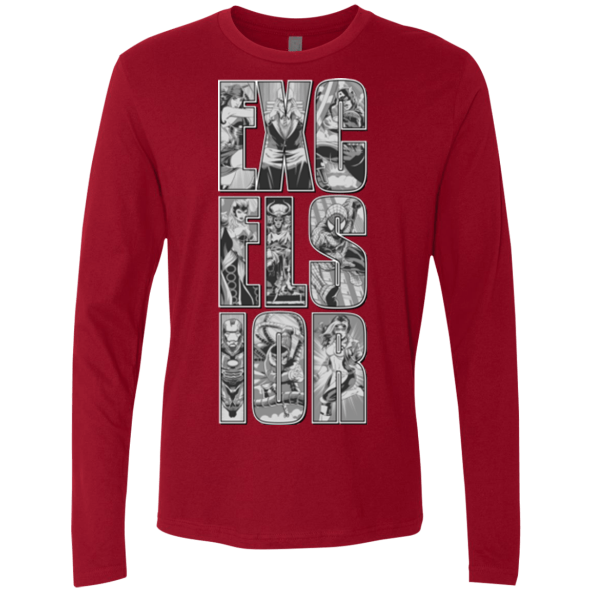 T-Shirts Cardinal / Small Excelsior Men's Premium Long Sleeve