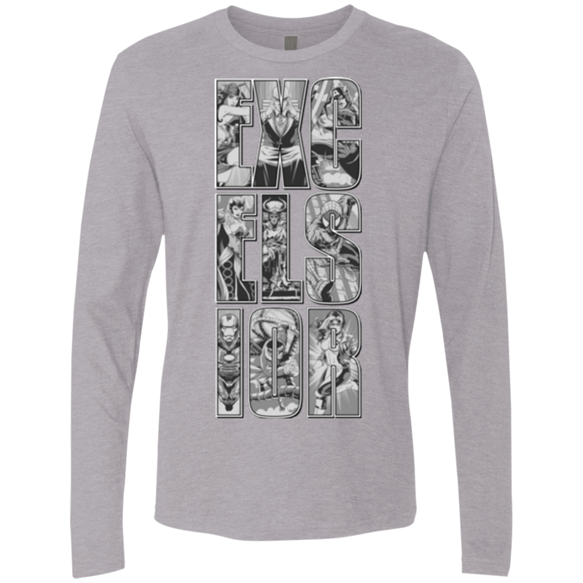 T-Shirts Heather Grey / Small Excelsior Men's Premium Long Sleeve