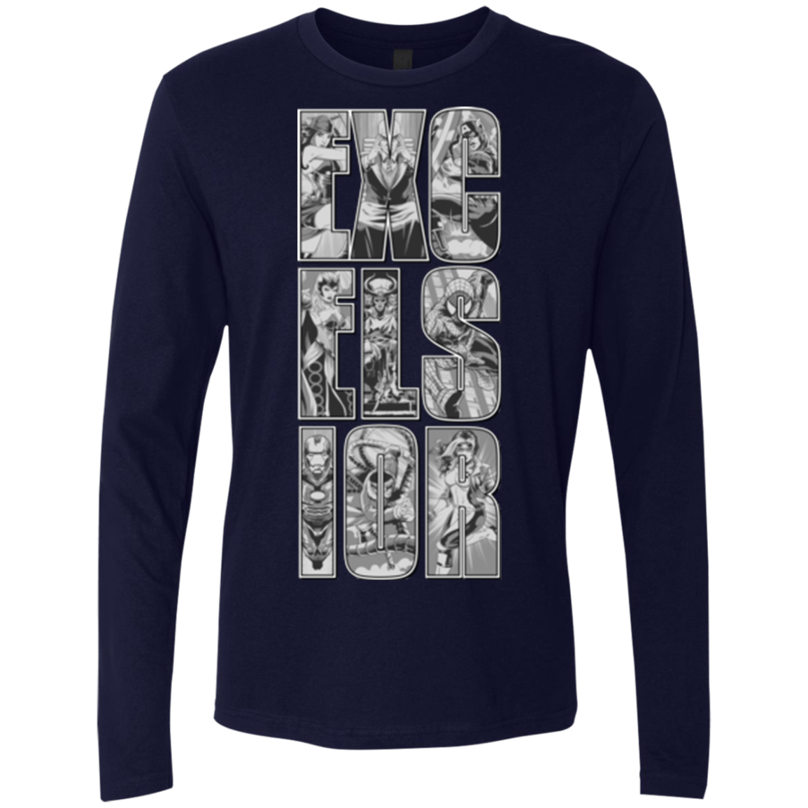 T-Shirts Midnight Navy / Small Excelsior Men's Premium Long Sleeve