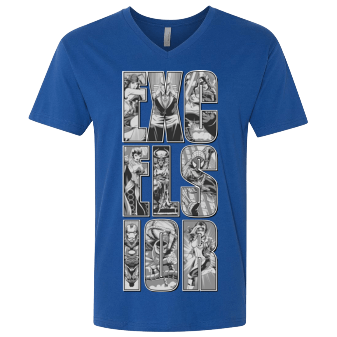 T-Shirts Royal / X-Small Excelsior Men's Premium V-Neck