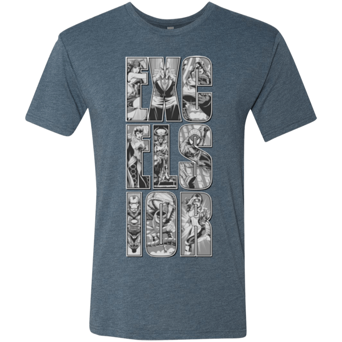 T-Shirts Indigo / Small Excelsior Men's Triblend T-Shirt