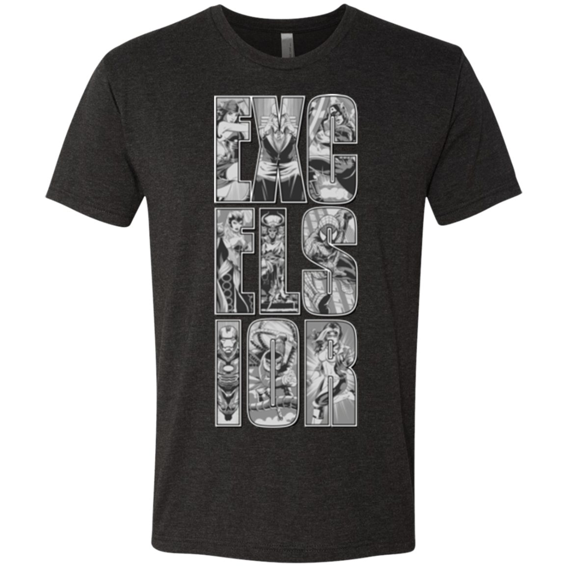 T-Shirts Vintage Black / Small Excelsior Men's Triblend T-Shirt