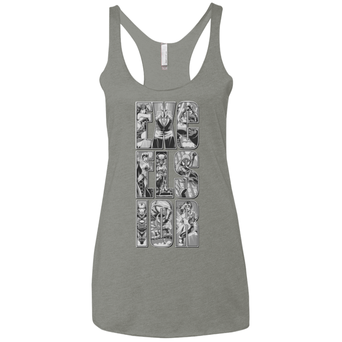 T-Shirts Venetian Grey / X-Small Excelsior Women's Triblend Racerback Tank