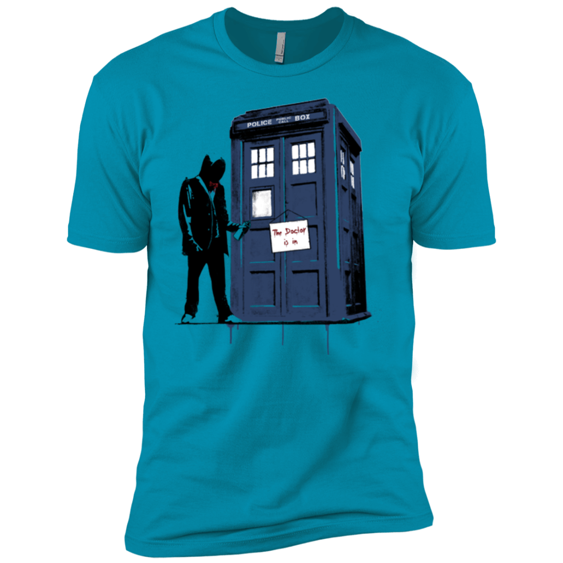 T-Shirts Turquoise / YXS Exit Through Tardis Boys Premium T-Shirt