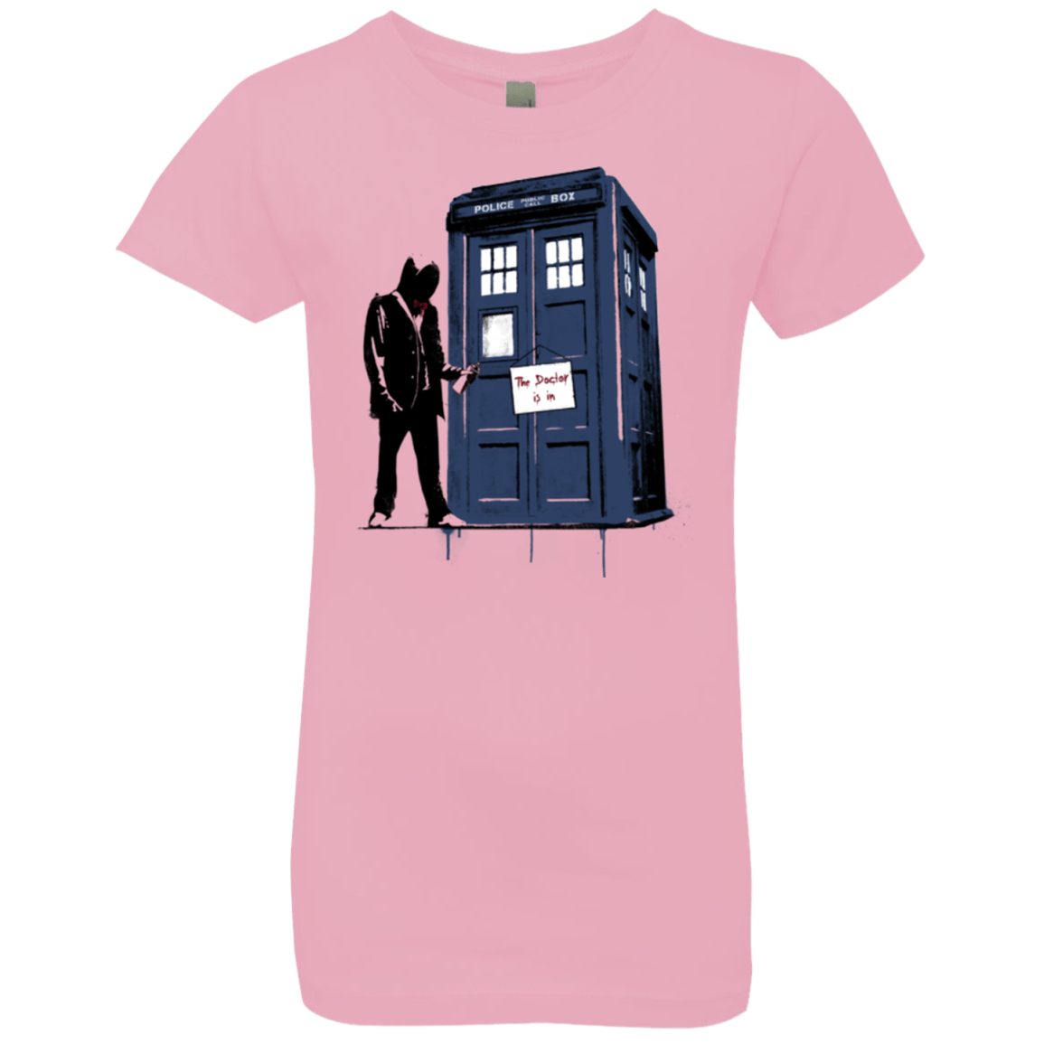 T-Shirts Light Pink / YXS Exit Through Tardis Girls Premium T-Shirt