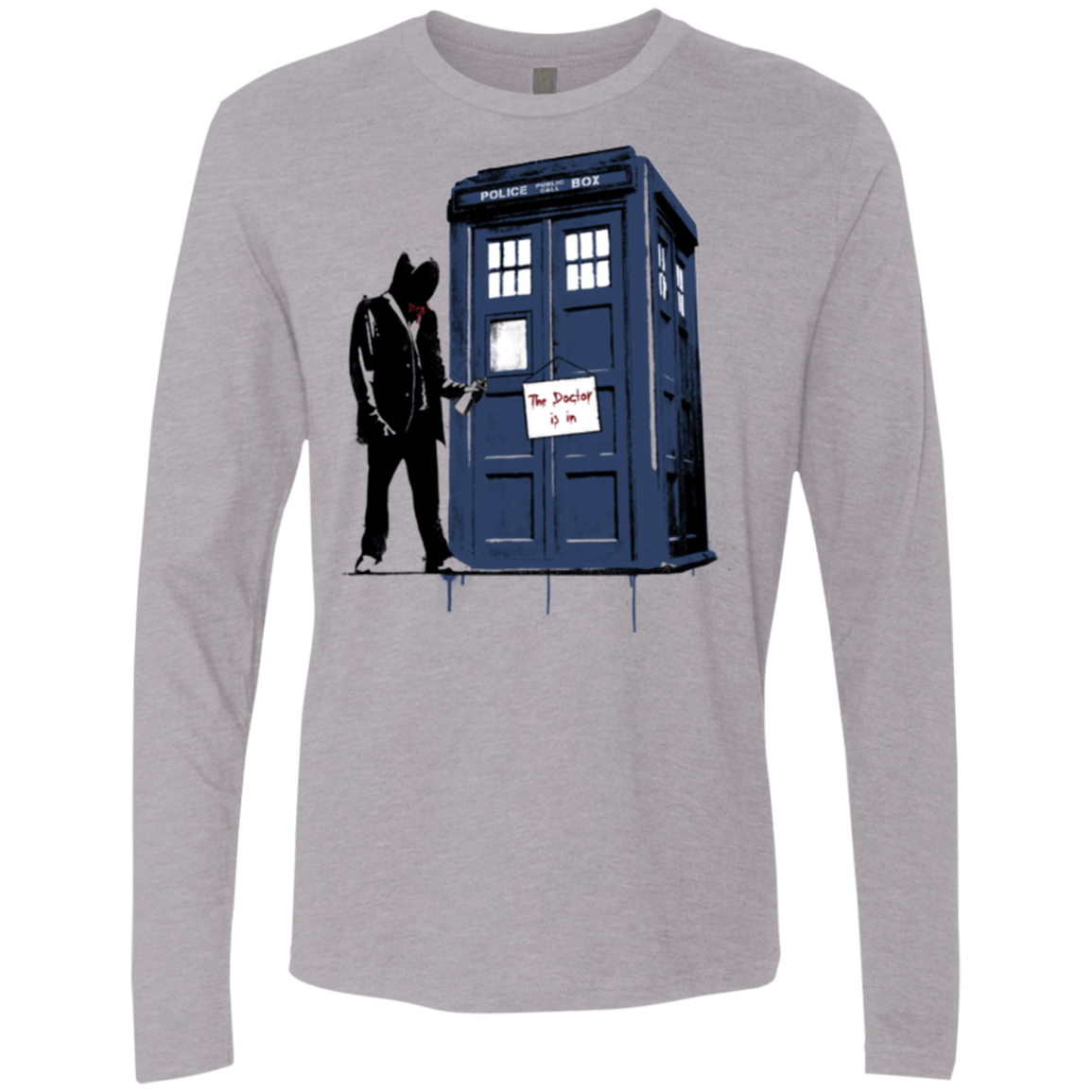 Exit Through Tardis Men's Premium Long Sleeve