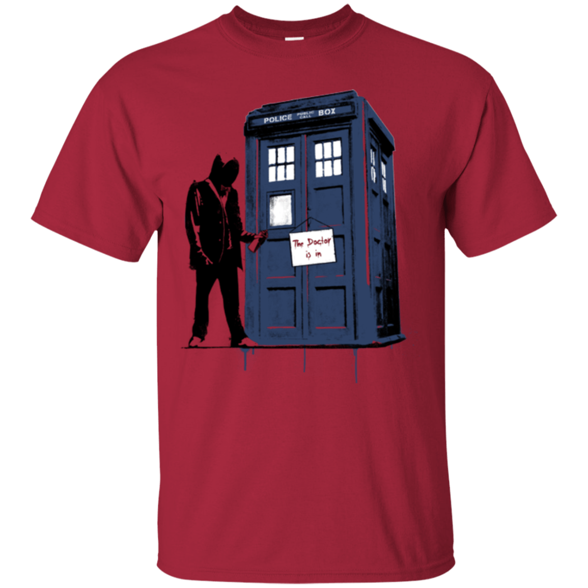T-Shirts Cardinal / Small Exit Through Tardis T-Shirt