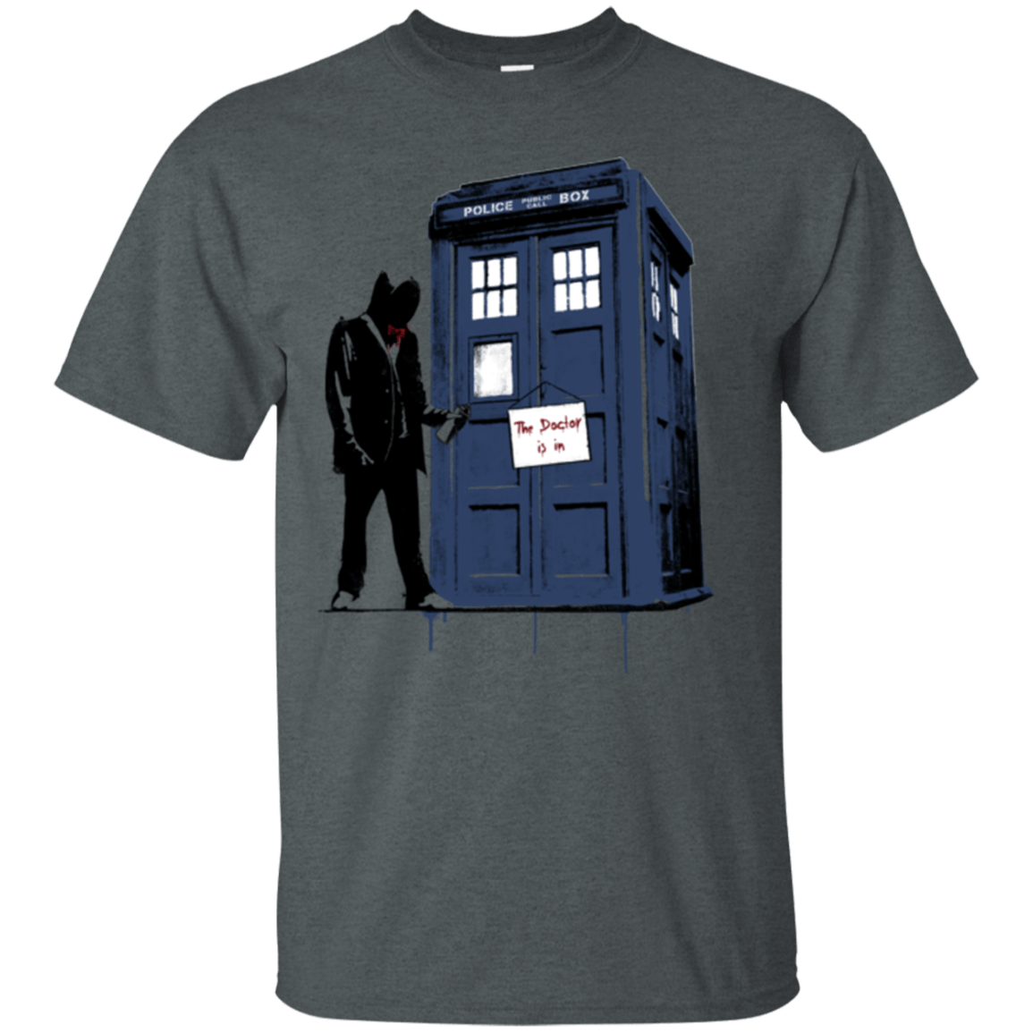 T-Shirts Dark Heather / Small Exit Through Tardis T-Shirt