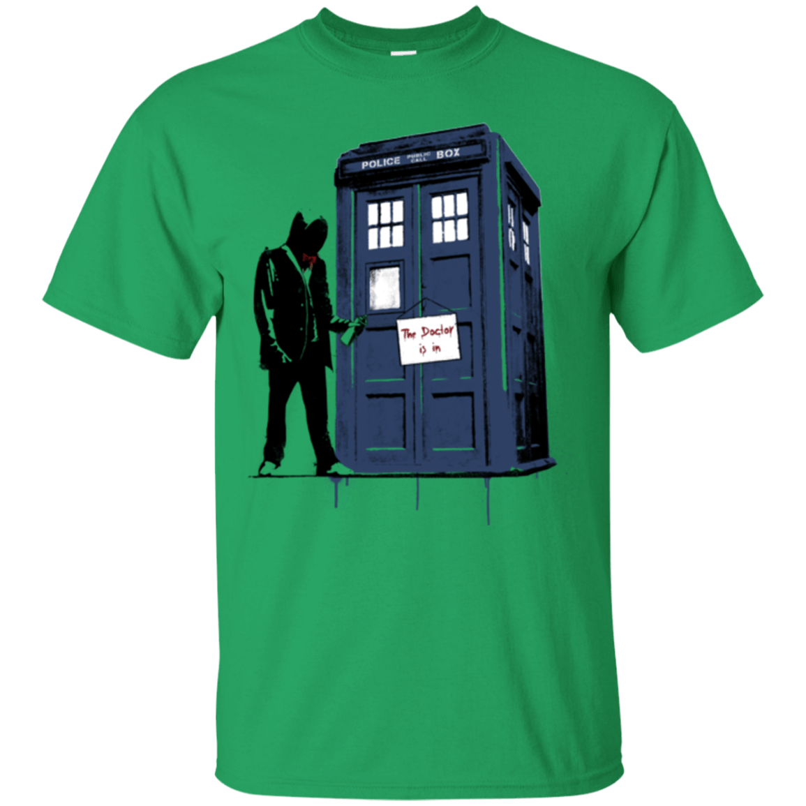 T-Shirts Irish Green / Small Exit Through Tardis T-Shirt