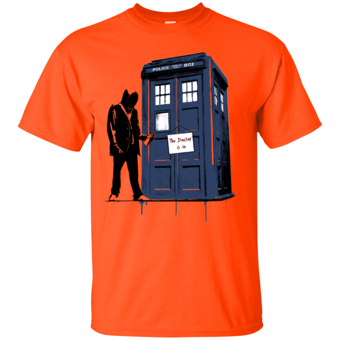T-Shirts Orange / Small Exit Through Tardis T-Shirt