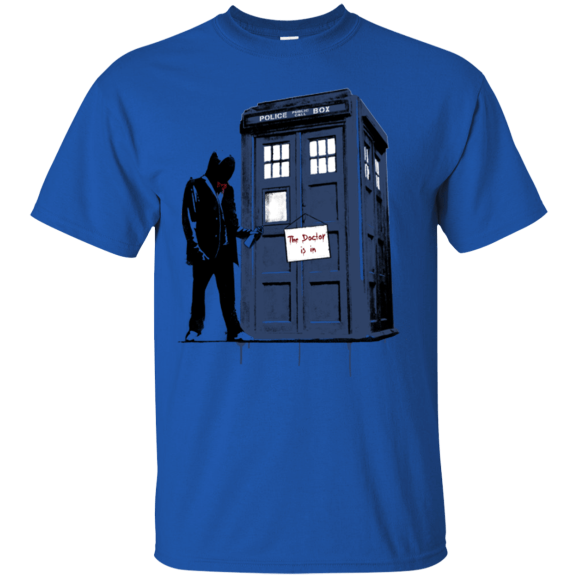 T-Shirts Royal / Small Exit Through Tardis T-Shirt