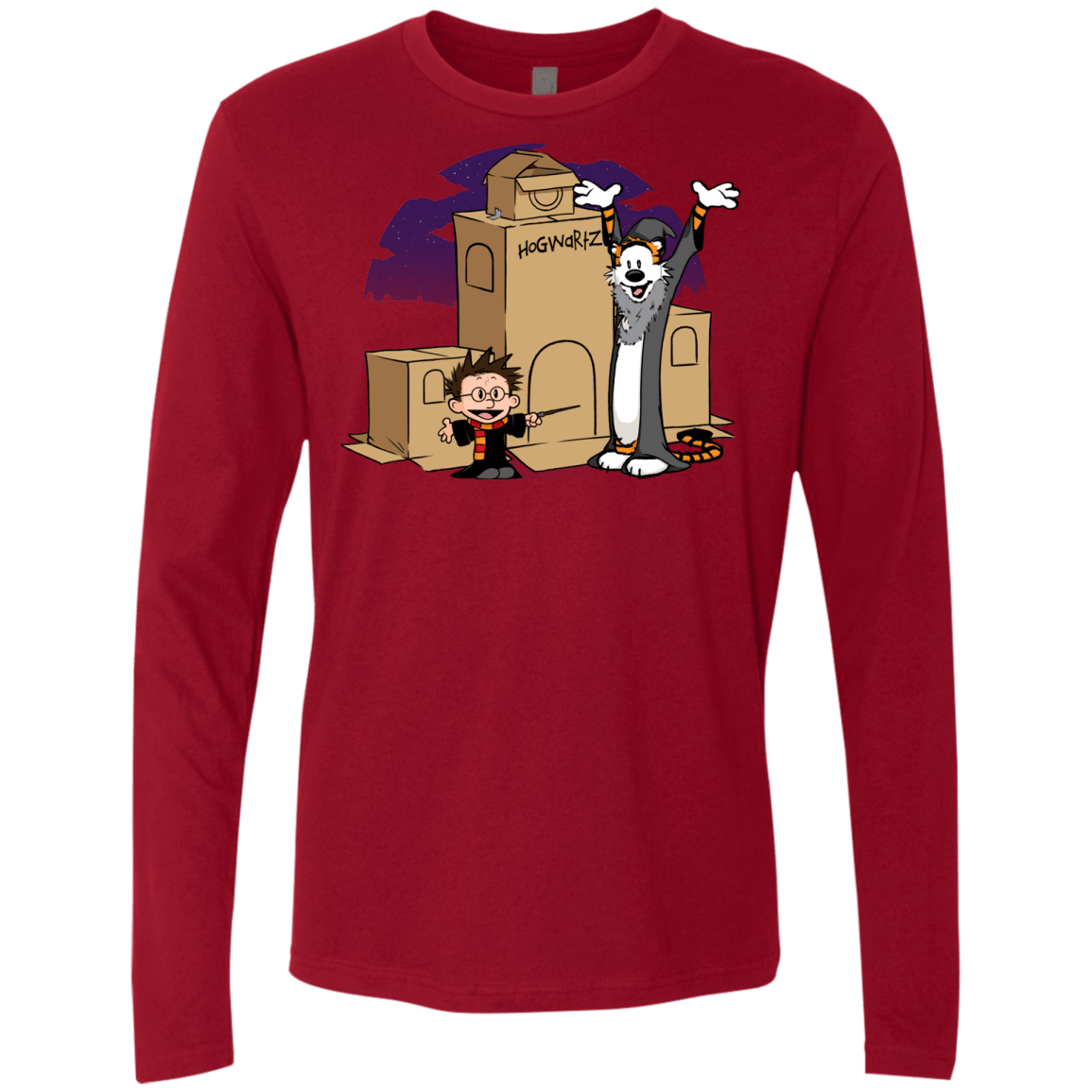 T-Shirts Cardinal / S Expecto Pretendum Men's Premium Long Sleeve