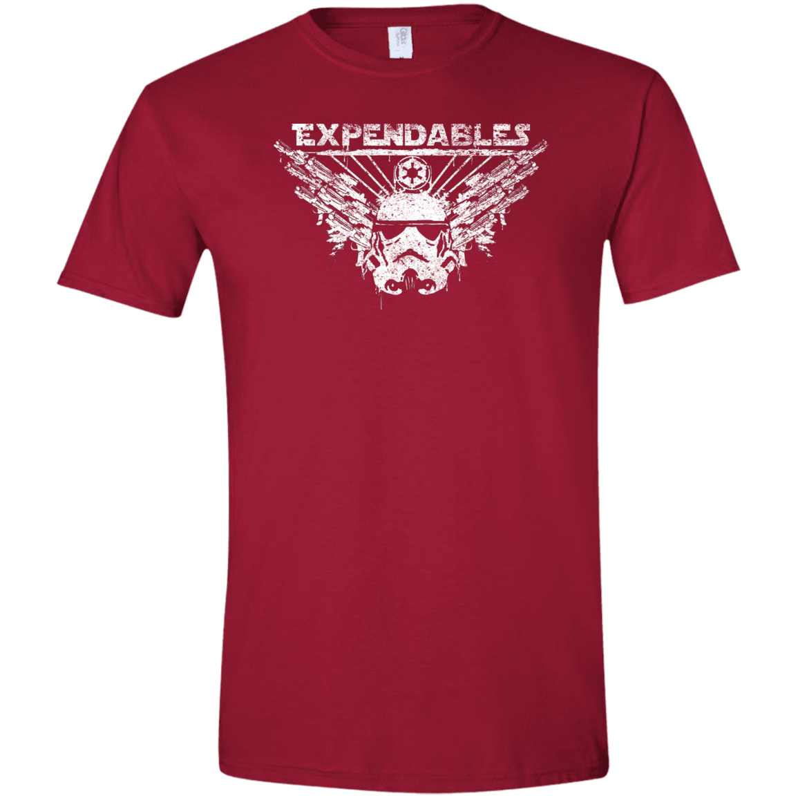 T-Shirts Cardinal Red / S Expendable Troopers Men's Semi-Fitted Softstyle