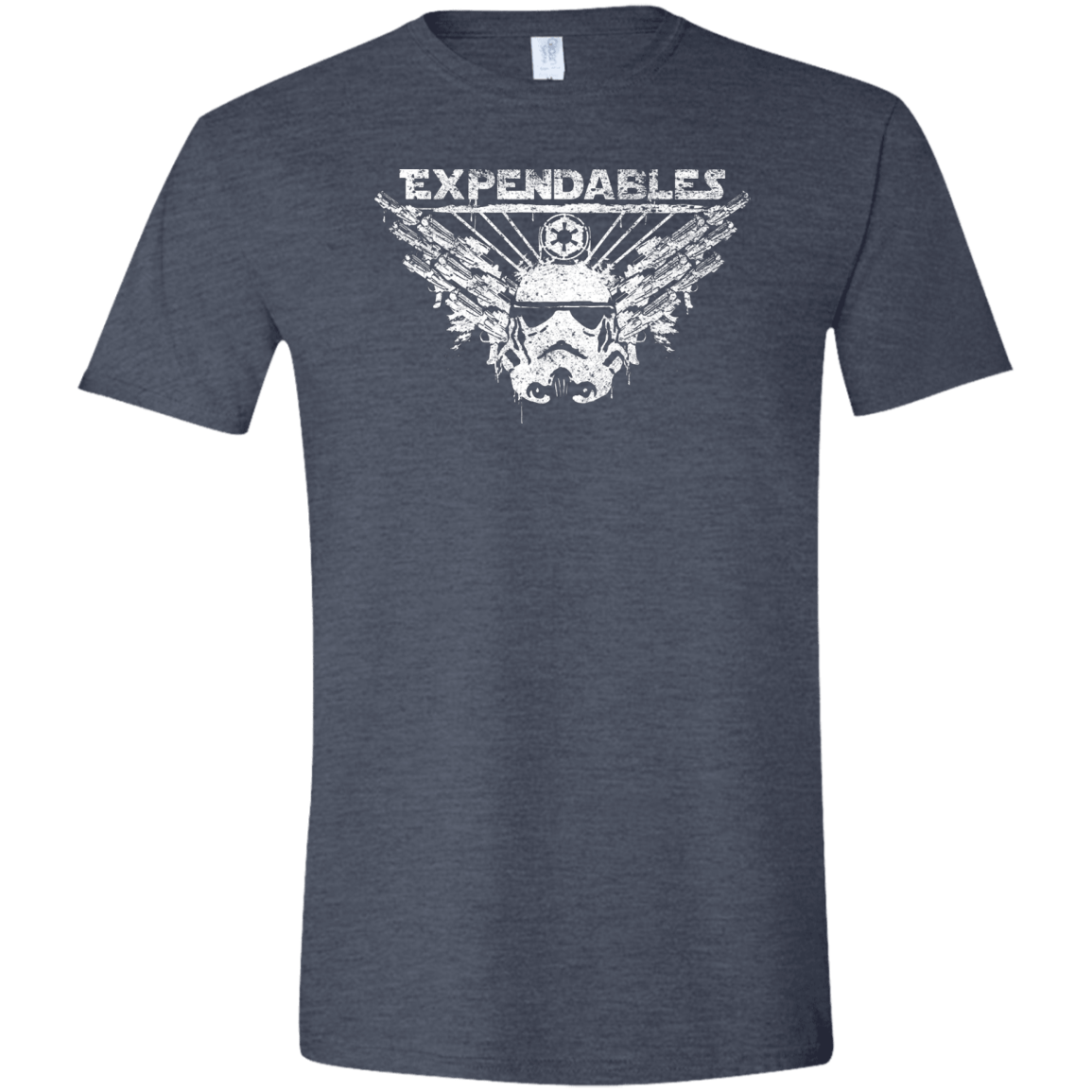 T-Shirts Heather Navy / S Expendable Troopers Men's Semi-Fitted Softstyle