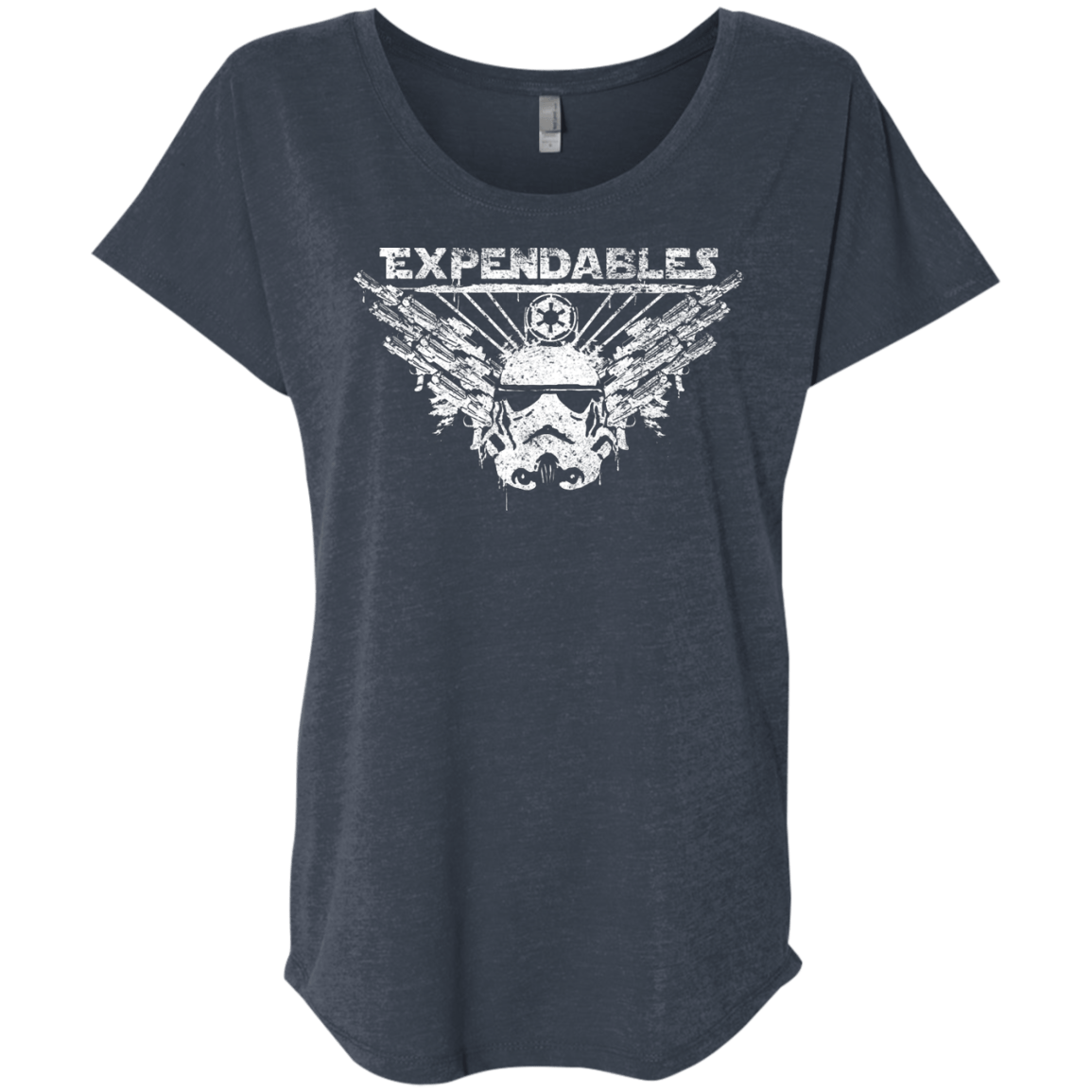 T-Shirts Vintage Navy / X-Small Expendable Troopers Triblend Dolman Sleeve