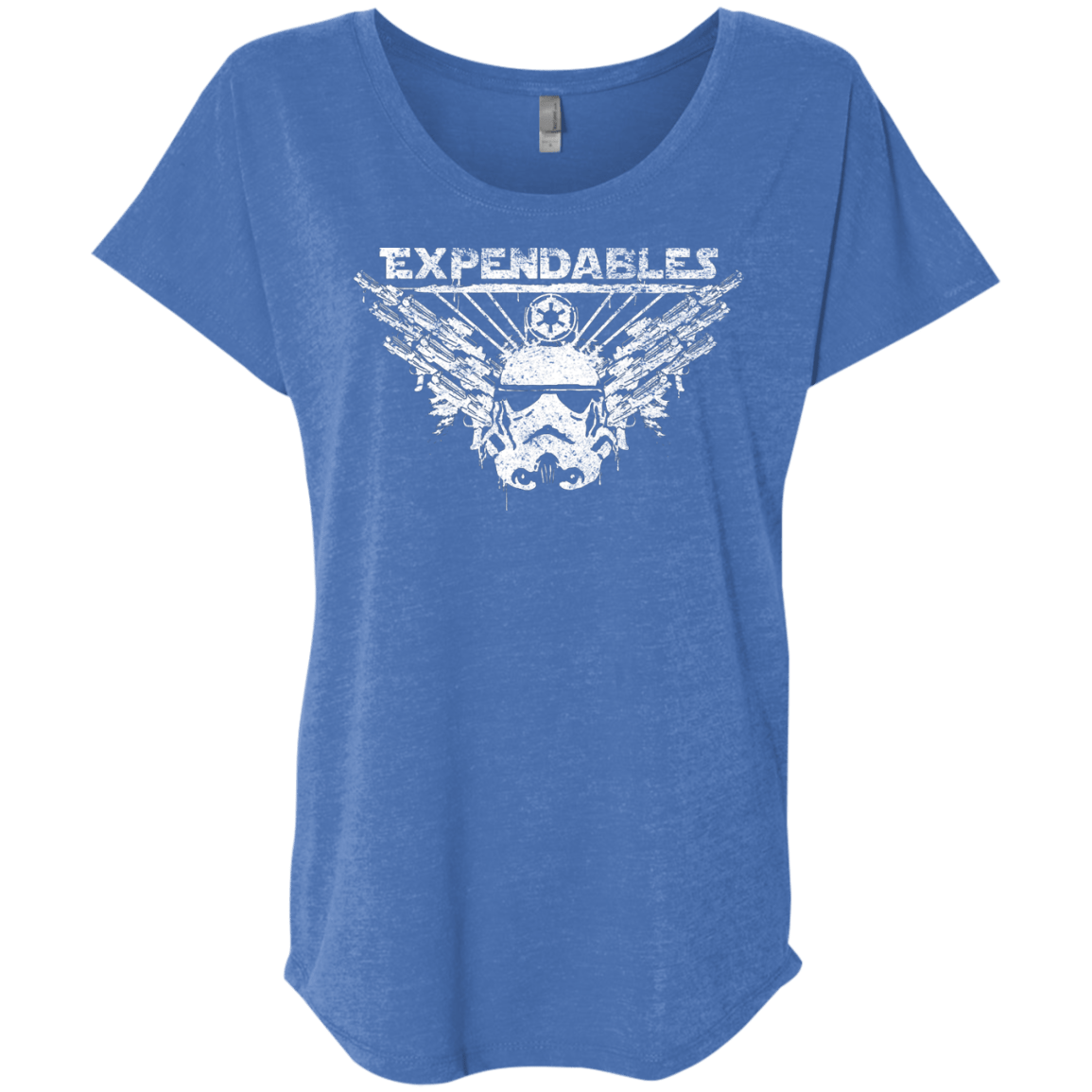 T-Shirts Vintage Royal / X-Small Expendable Troopers Triblend Dolman Sleeve