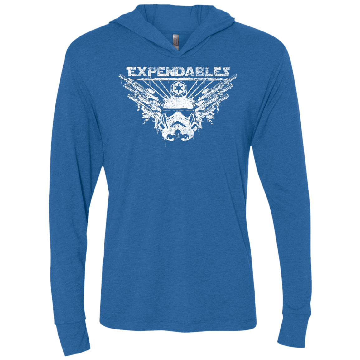 T-Shirts Vintage Royal / X-Small Expendable Troopers Triblend Long Sleeve Hoodie Tee