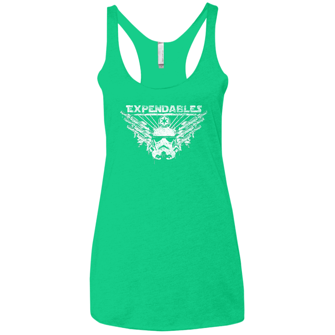 T-Shirts Envy / X-Small Expendable Troopers Women's Triblend Racerback Tank