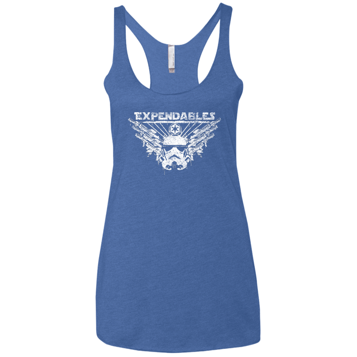 T-Shirts Vintage Royal / X-Small Expendable Troopers Women's Triblend Racerback Tank