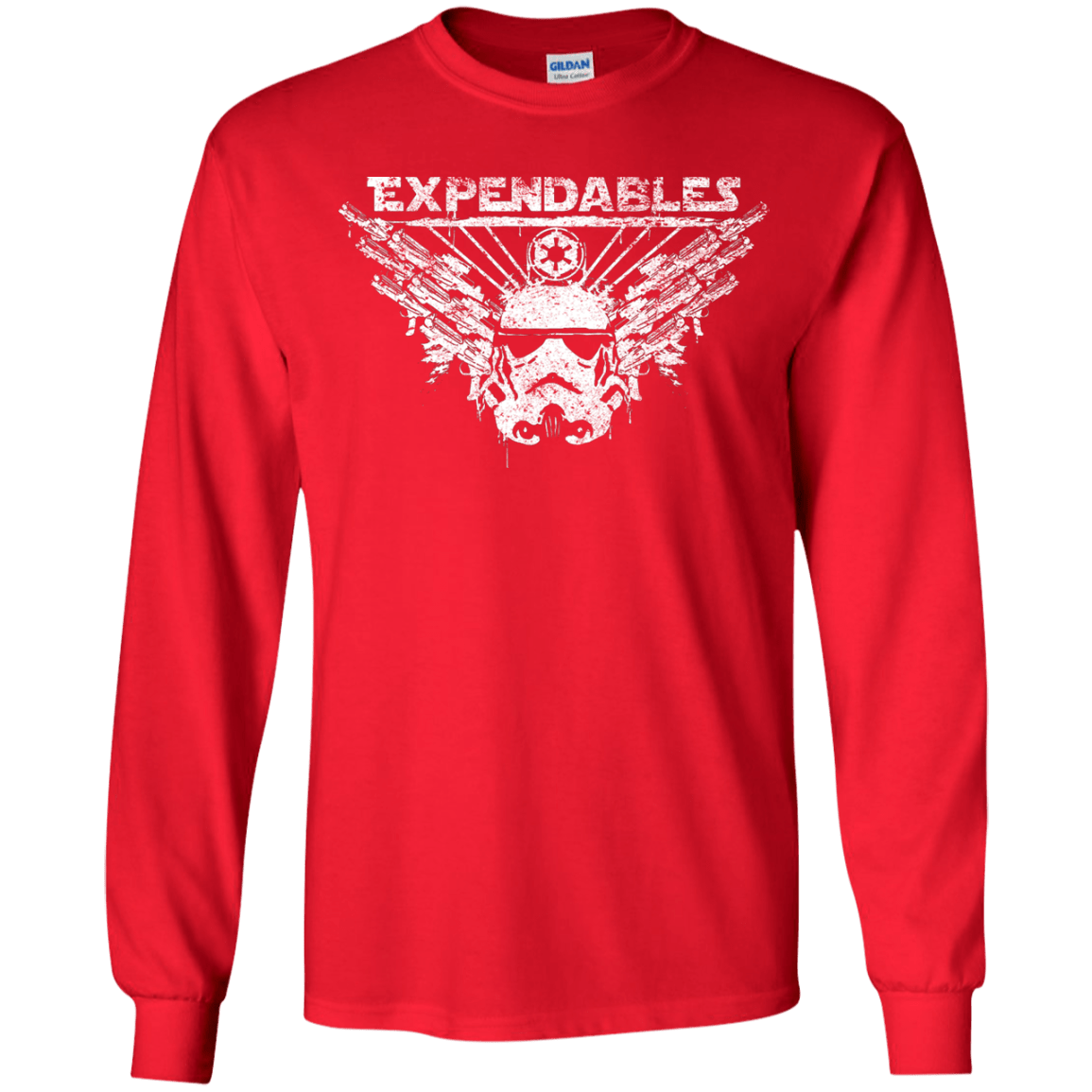 T-Shirts Red / YS Expendable Troopers Youth Long Sleeve T-Shirt