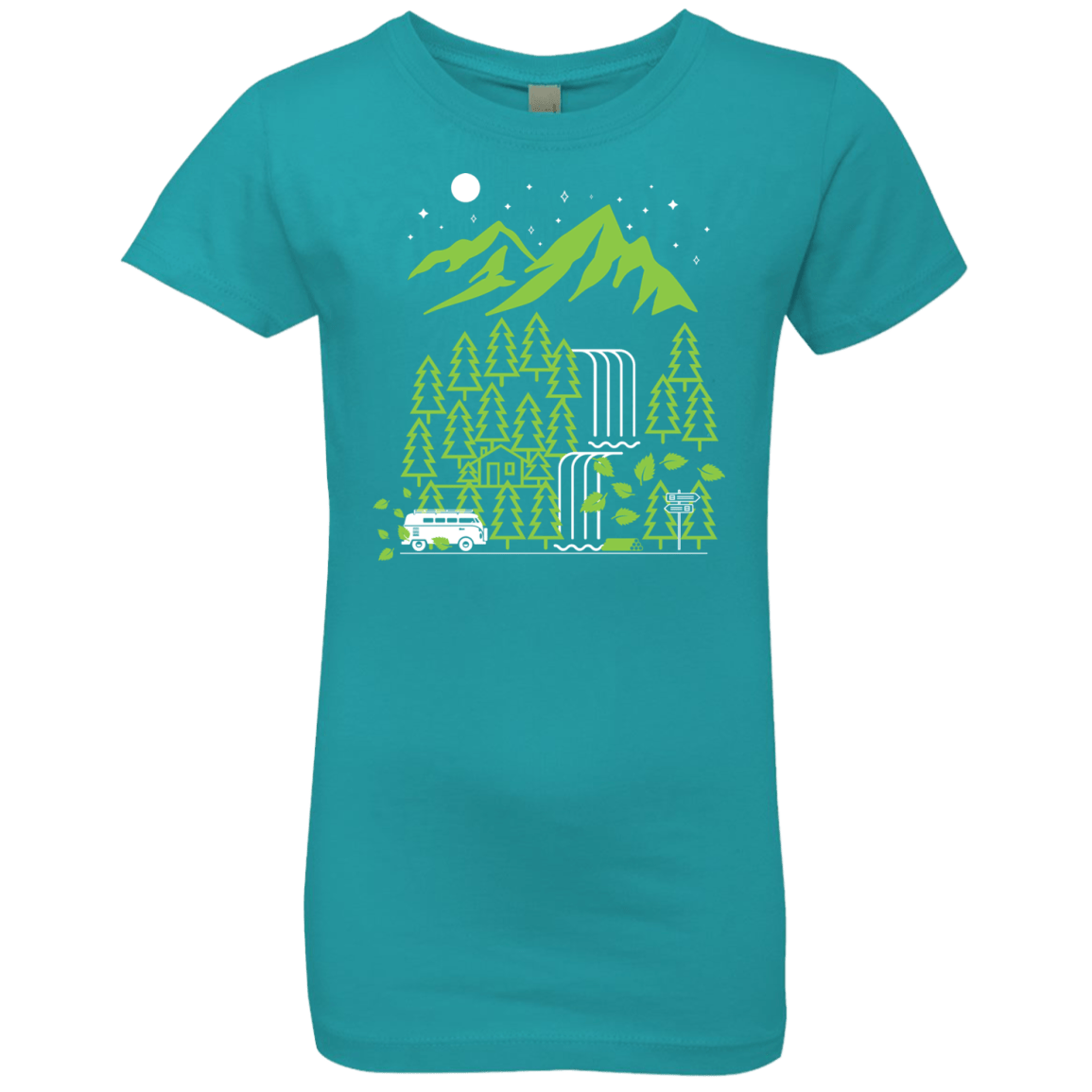 T-Shirts Tahiti Blue / YXS Explore More Girls Premium T-Shirt