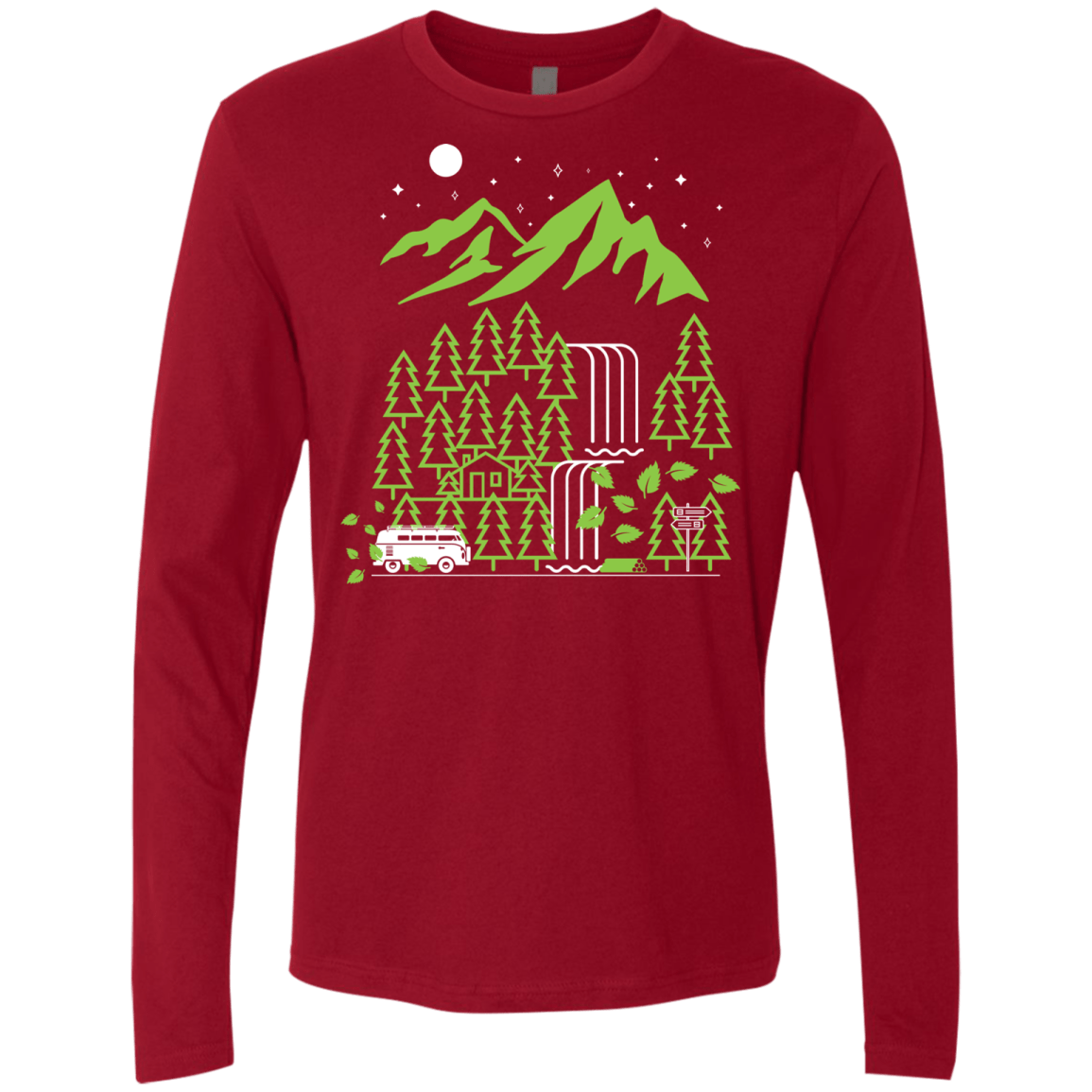 T-Shirts Cardinal / S Explore More Men's Premium Long Sleeve