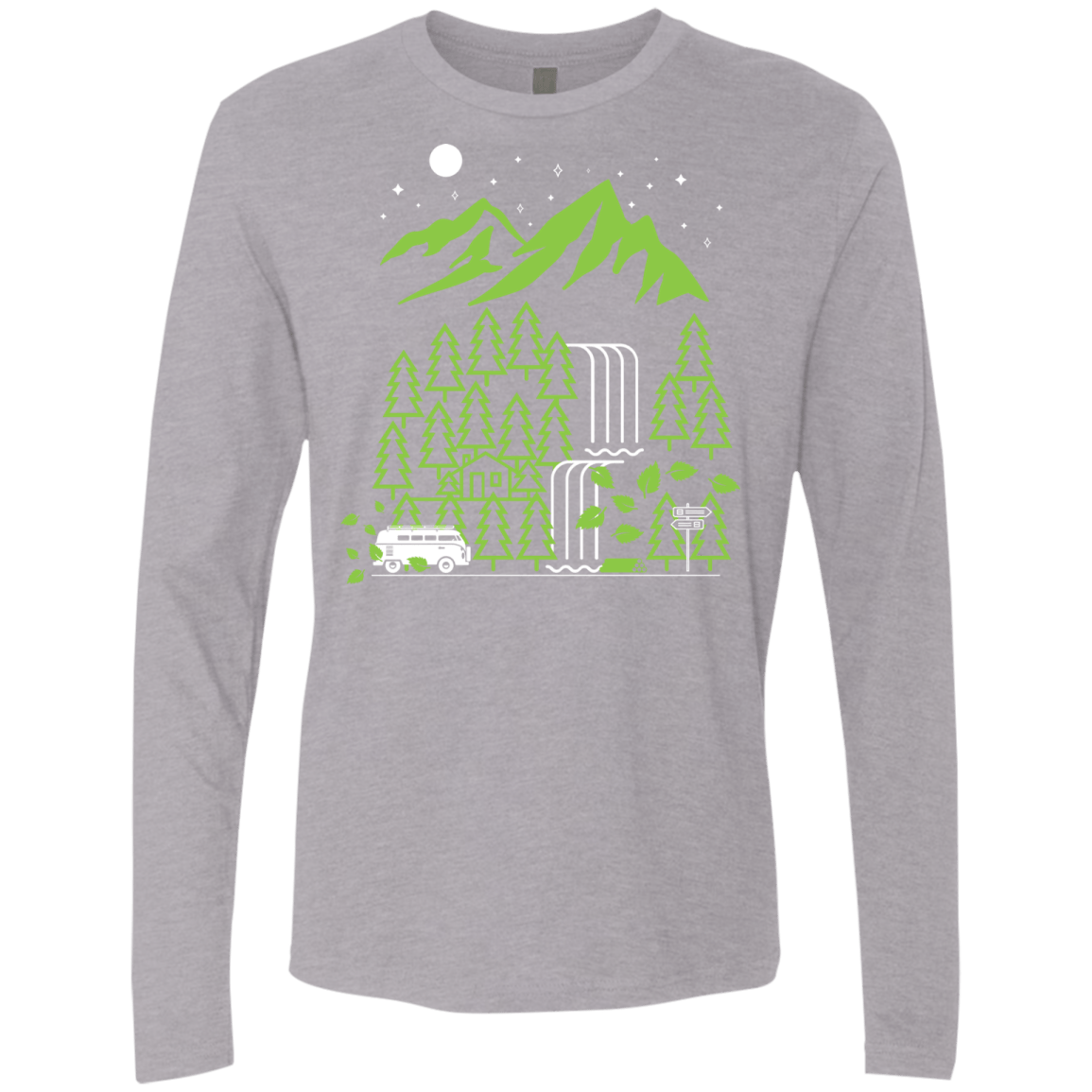 T-Shirts Heather Grey / S Explore More Men's Premium Long Sleeve