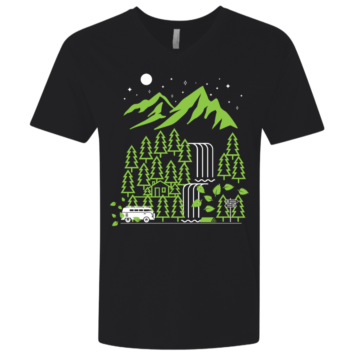 T-Shirts Black / X-Small Explore More Men's Premium V-Neck