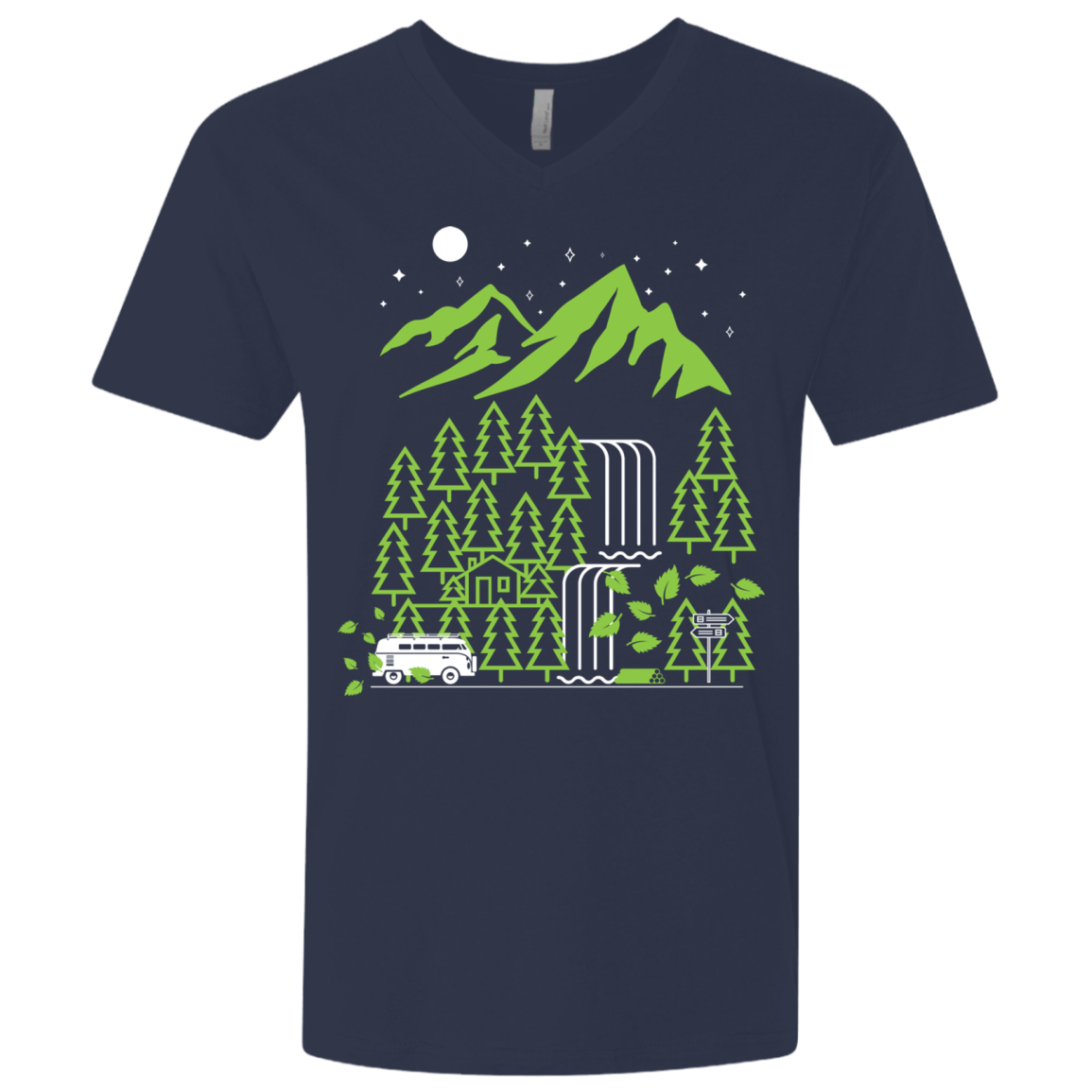 T-Shirts Midnight Navy / X-Small Explore More Men's Premium V-Neck