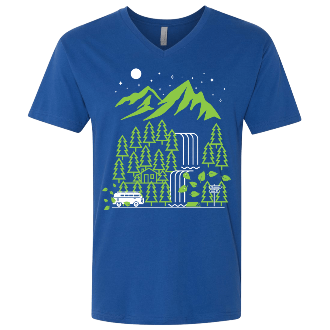 T-Shirts Royal / X-Small Explore More Men's Premium V-Neck