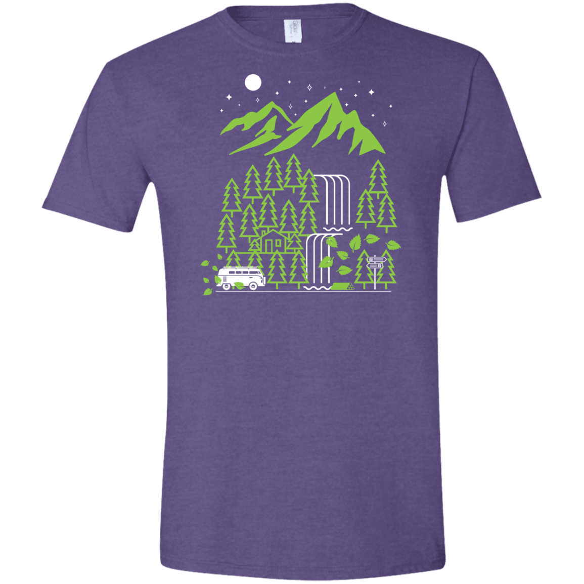 T-Shirts Heather Purple / S Explore More Men's Semi-Fitted Softstyle