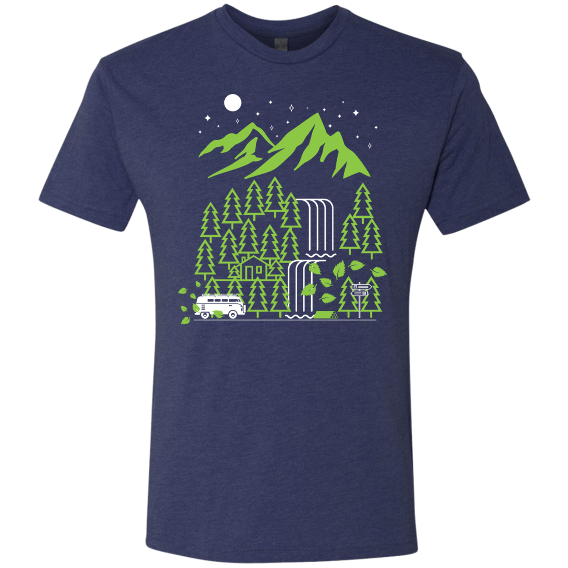 T-Shirts Vintage Navy / S Explore More Men's Triblend T-Shirt