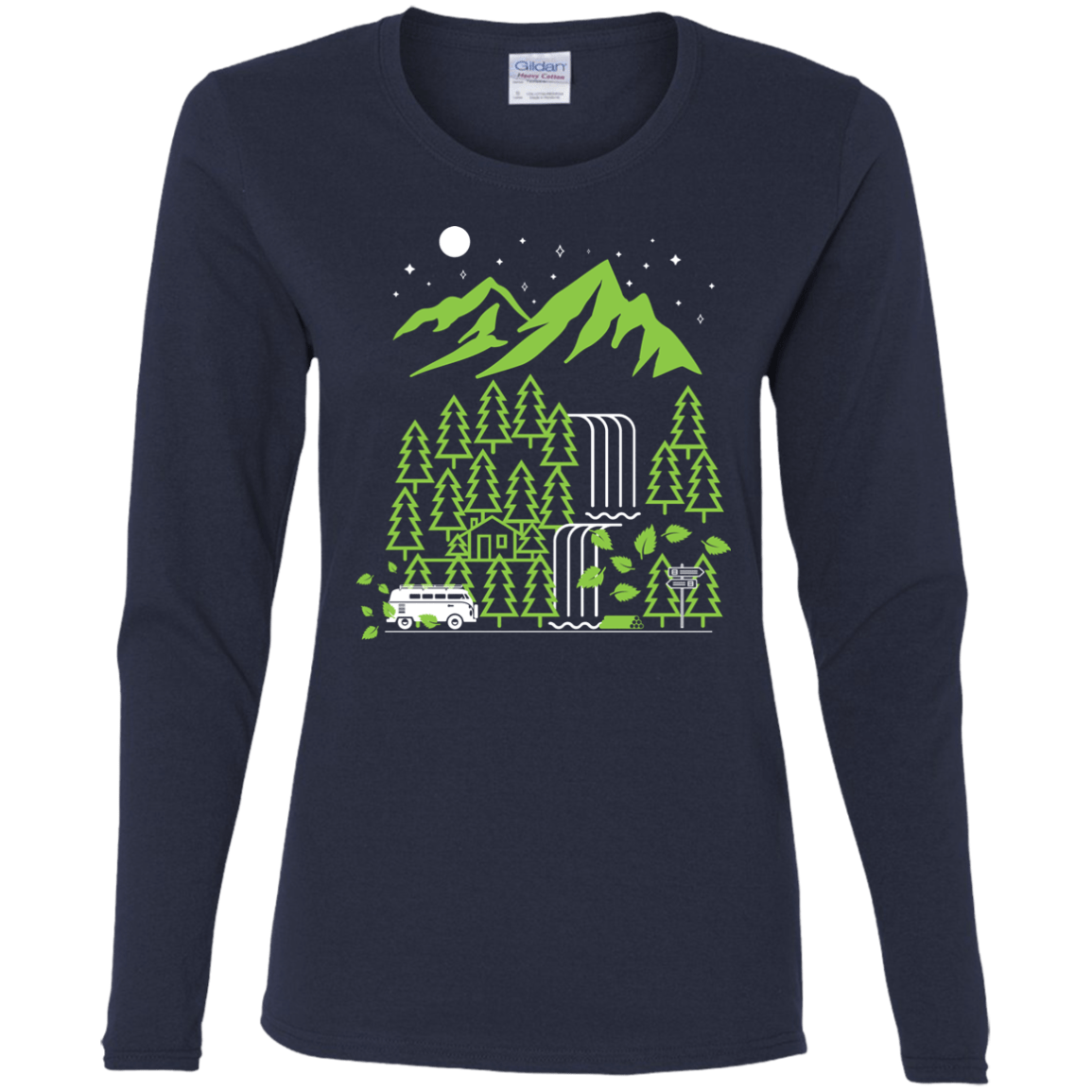 T-Shirts Navy / S Explore More Women's Long Sleeve T-Shirt