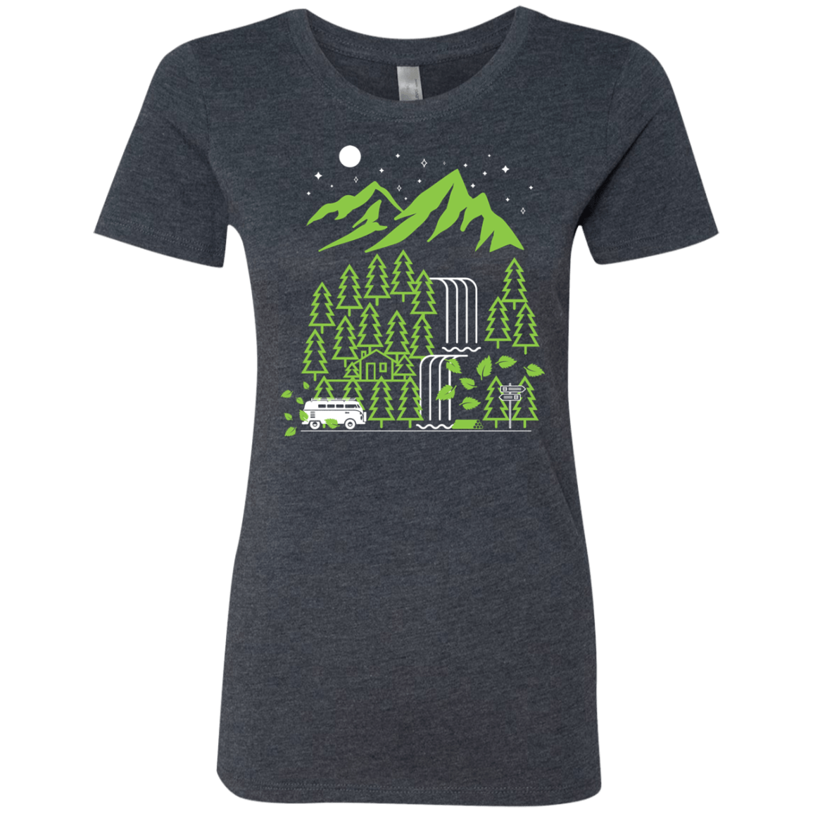 T-Shirts Vintage Navy / S Explore More Women's Triblend T-Shirt