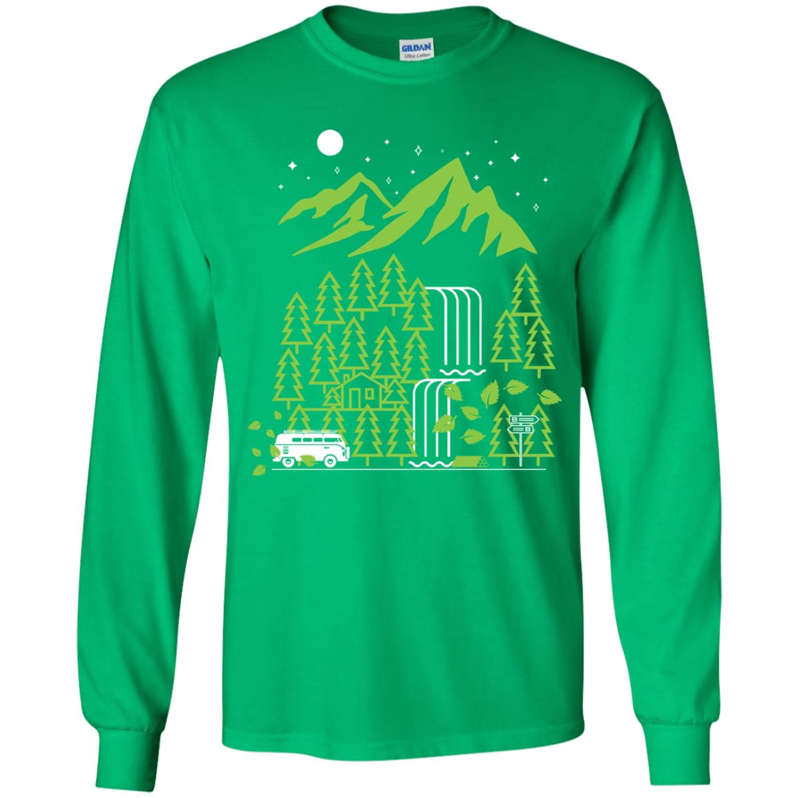T-Shirts Irish Green / YS Explore More Youth Long Sleeve T-Shirt