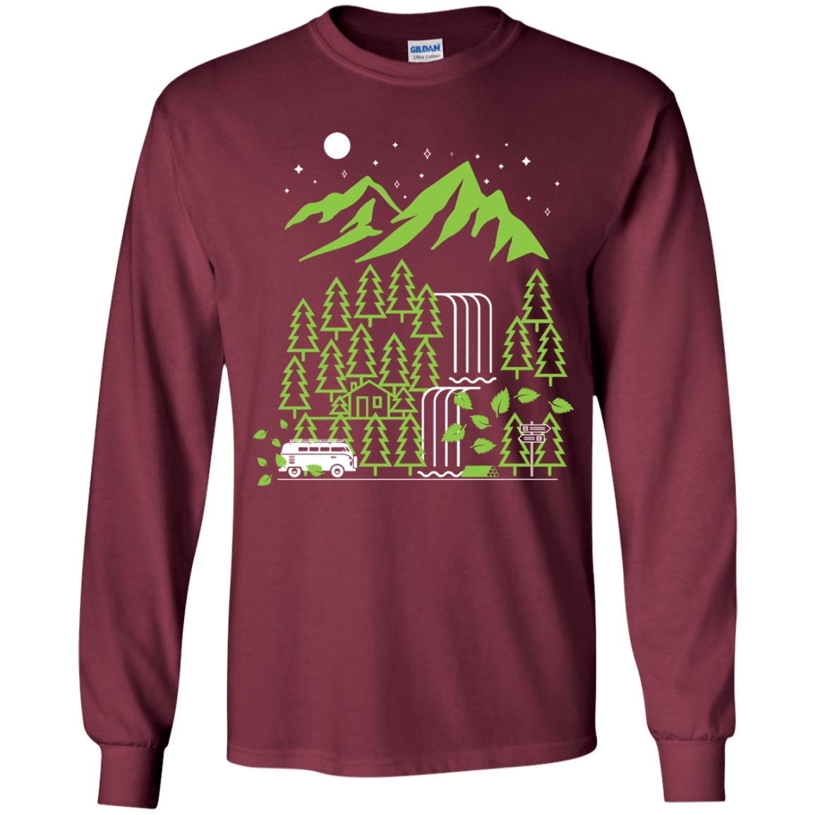 T-Shirts Maroon / YS Explore More Youth Long Sleeve T-Shirt