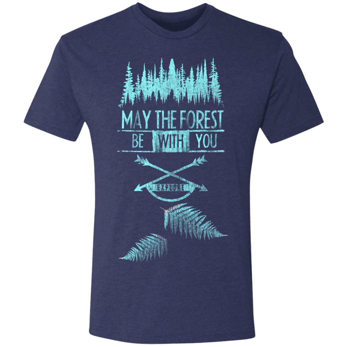 T-Shirts Vintage Navy / S Explore the Forest Men's Triblend T-Shirt