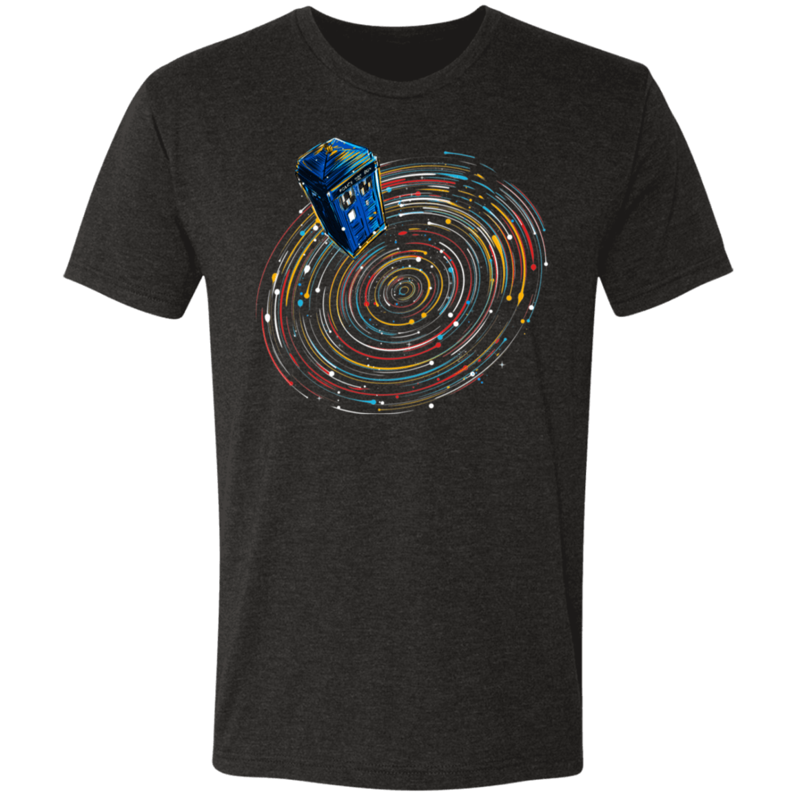 T-Shirts Vintage Black / S Explore Time And Space Men's Triblend T-Shirt