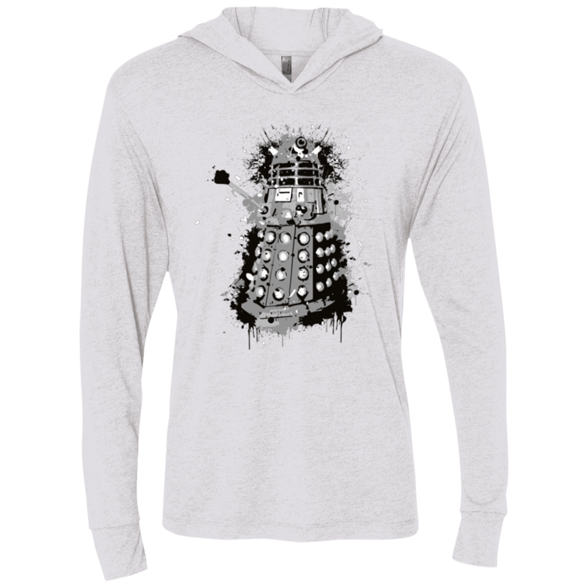 T-Shirts Heather White / X-Small EXTERMIN Triblend Long Sleeve Hoodie Tee