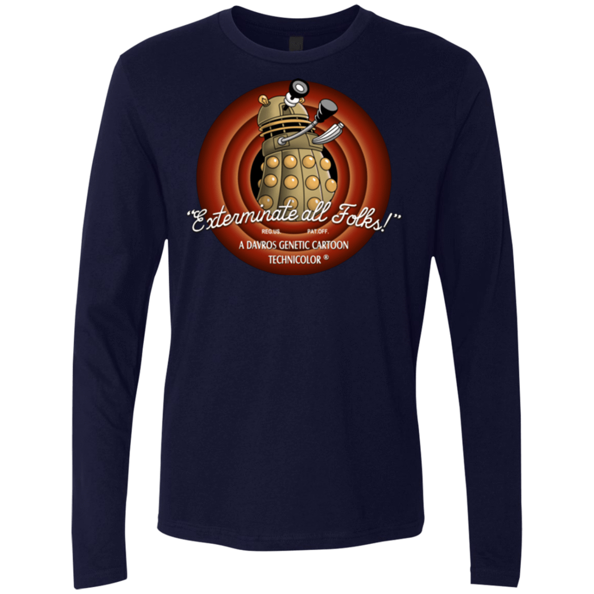 T-Shirts Midnight Navy / Small Exterminate All Folks Men's Premium Long Sleeve