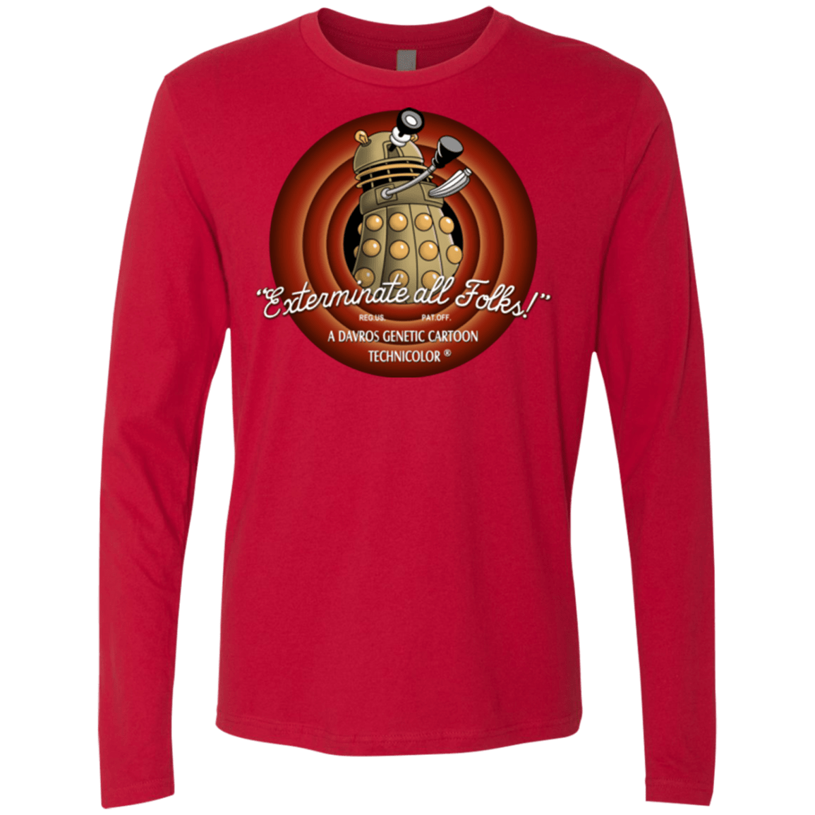 T-Shirts Red / Small Exterminate All Folks Men's Premium Long Sleeve