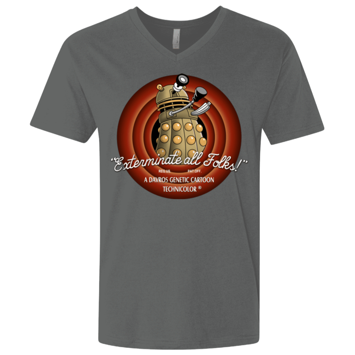 T-Shirts Heavy Metal / X-Small Exterminate All Folks Men's Premium V-Neck