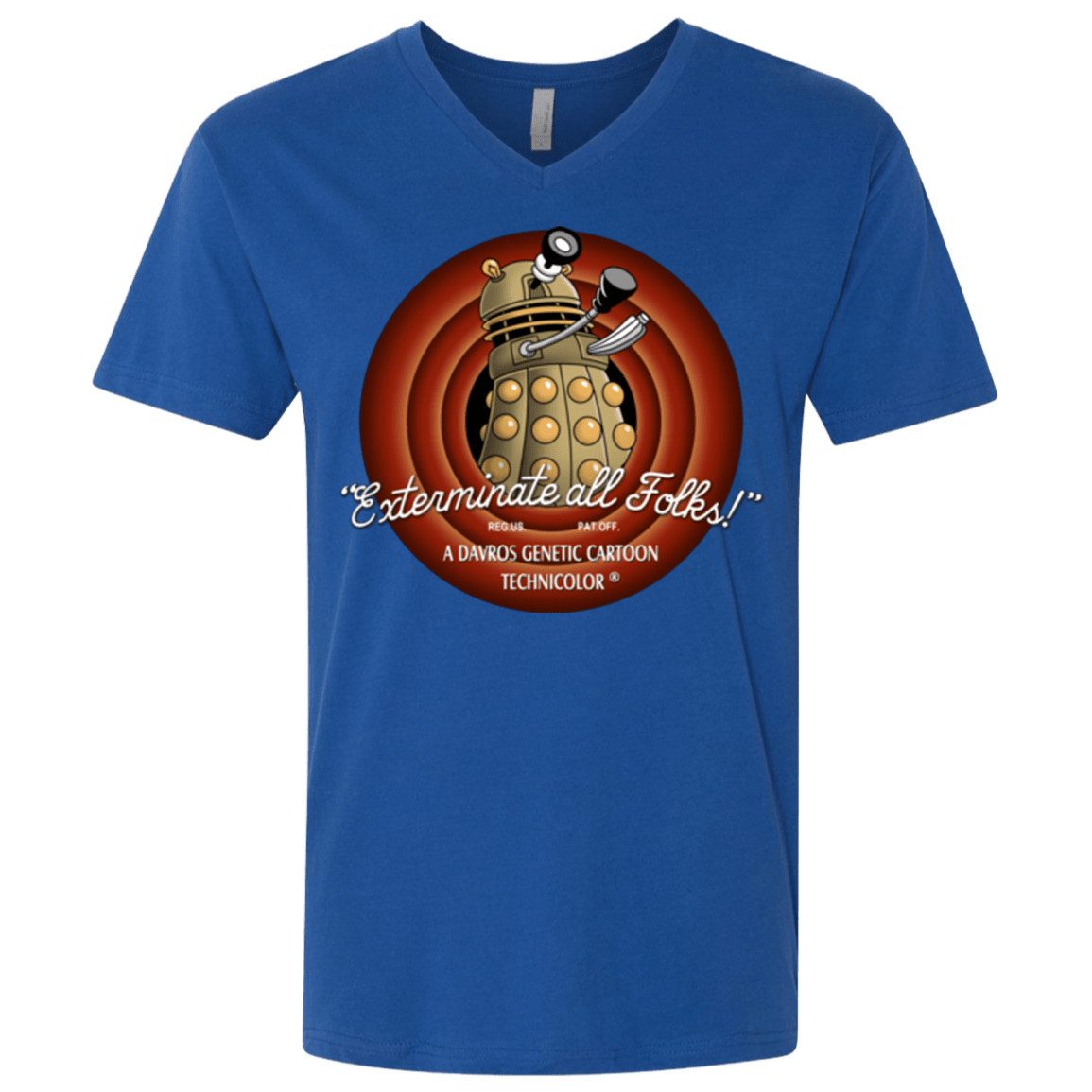T-Shirts Royal / X-Small Exterminate All Folks Men's Premium V-Neck