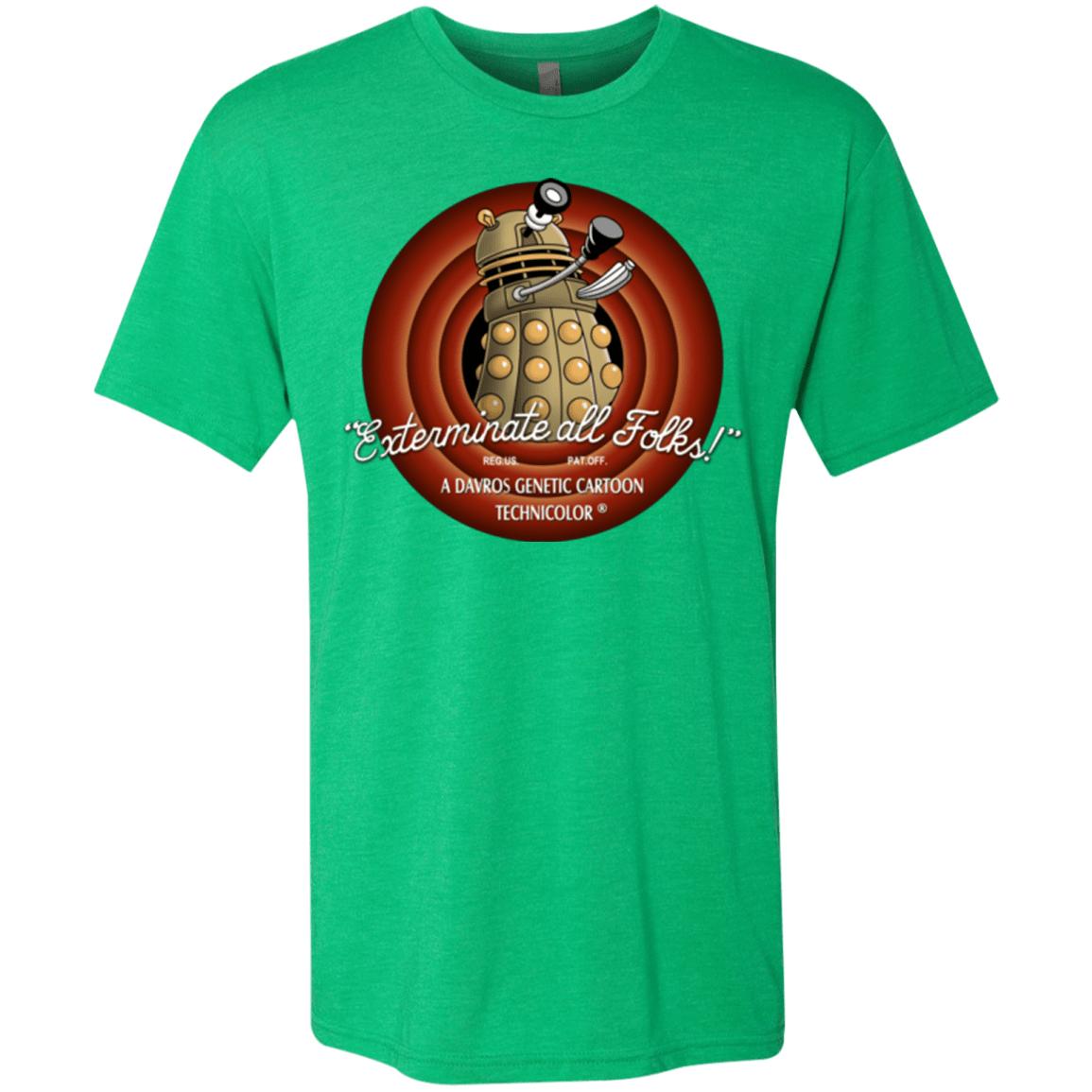 T-Shirts Envy / Small Exterminate All Folks Men's Triblend T-Shirt