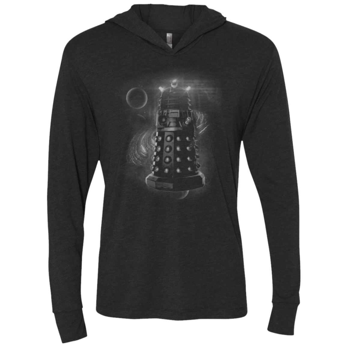 T-Shirts Vintage Black / X-Small Exterminate Triblend Long Sleeve Hoodie Tee
