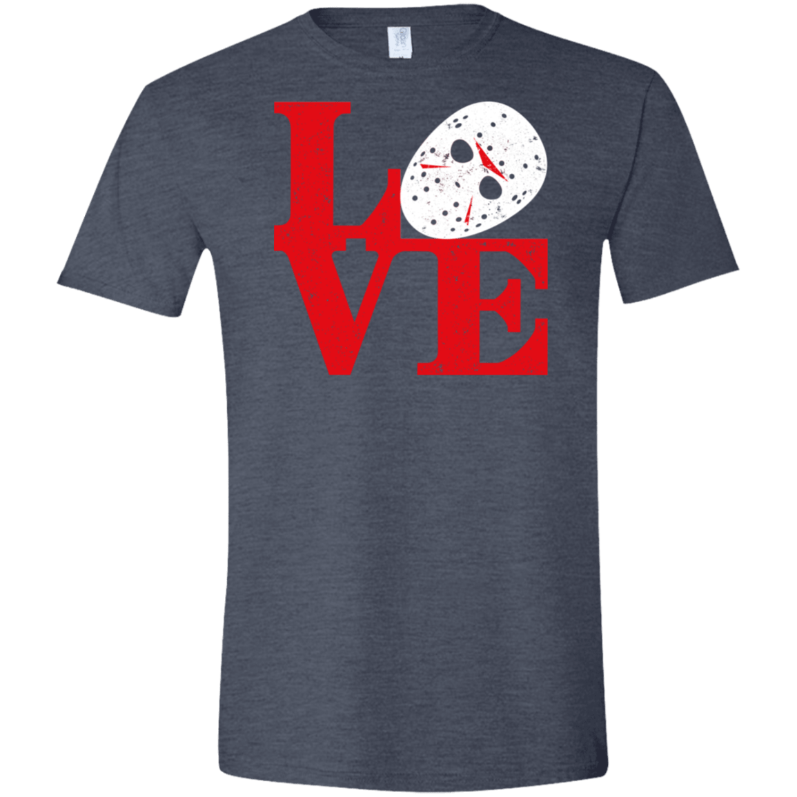 T-Shirts Heather Navy / S F13 Love Men's Semi-Fitted Softstyle