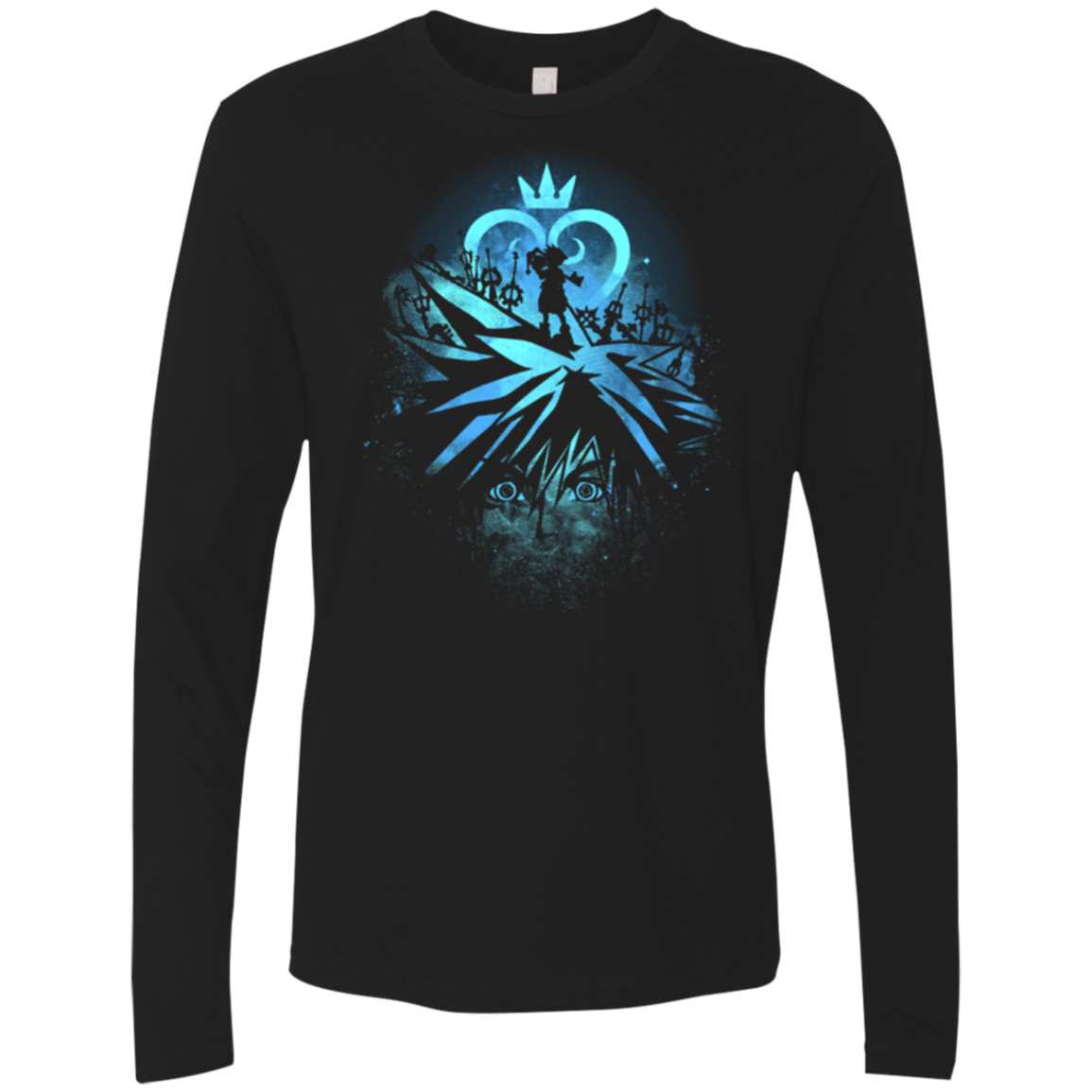 T-Shirts Black / Small Face of Kingdom Men's Premium Long Sleeve