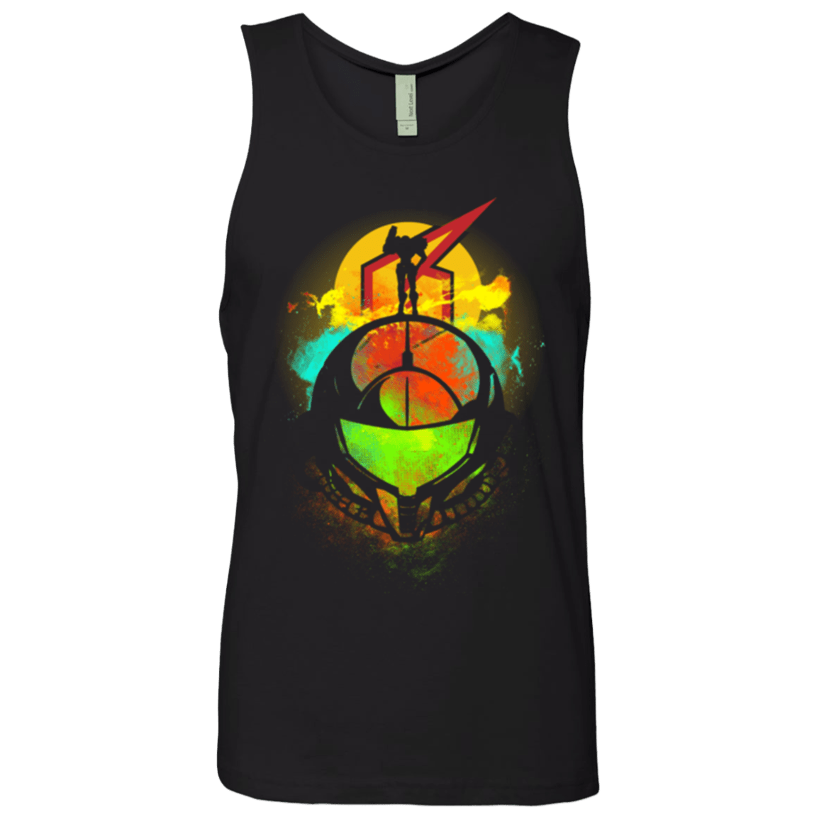 T-Shirts Black / Small Face of Metroid Men's Premium Tank Top